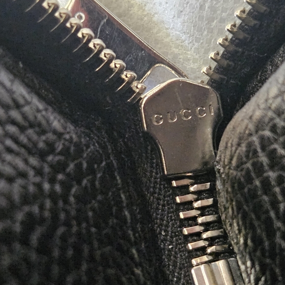 Gucci GG Marmont Black Leather Zip Around Long Wallet